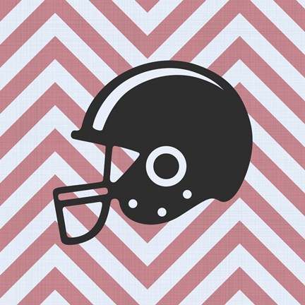 Framed Eat Sleep Play Football - Pink Part III Print