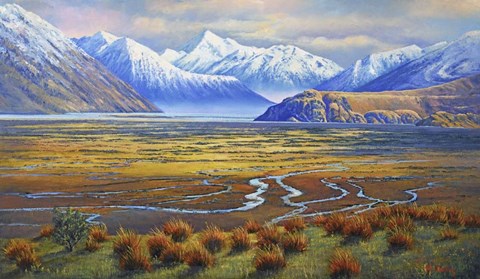 Framed Afternoon Light   Erehwon N.Z. Print