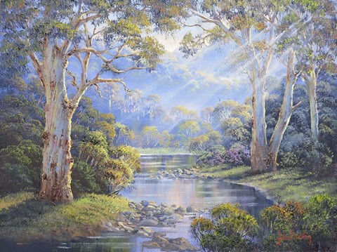 Framed Early Morning Barrington Print