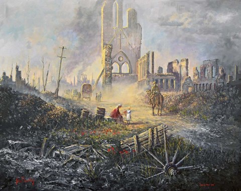 Framed Going Home WW1 Print