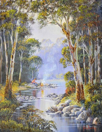 Framed Morning Coffee Barrington Print