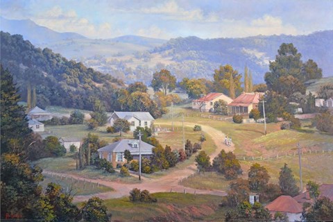 Framed Sunlight and Shadows   Sofala Print