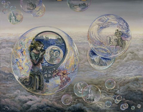 Framed Magical Mirror Bubbles Print