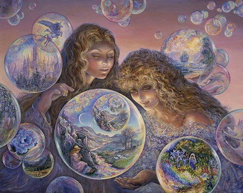 Framed Bubble World Print