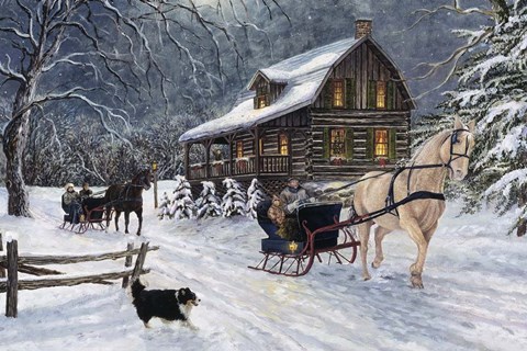 Framed Winter's Eve Print