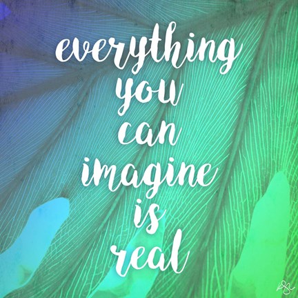 Framed Everything is Real Print