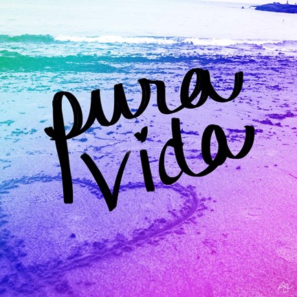 Framed Pura Vida Print