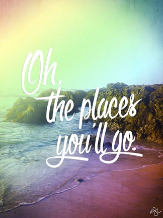 Framed place you&#39;ll go Print