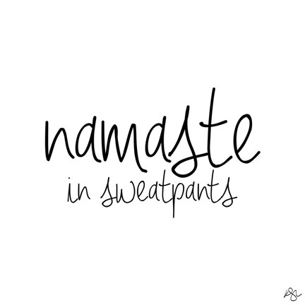 Framed Namaste In Sweatpants Print