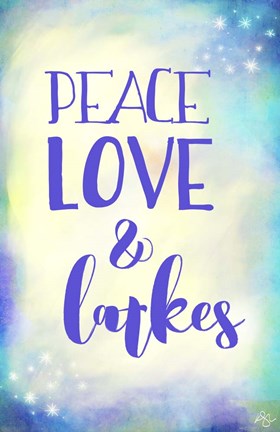 Framed Peace Love Latkes Print