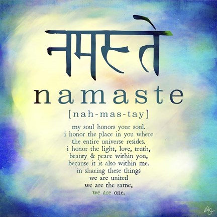 Framed Namaste Print