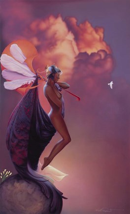 Framed Dreams Of Spring Print