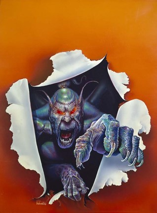 Framed Monster From The Other Side Print