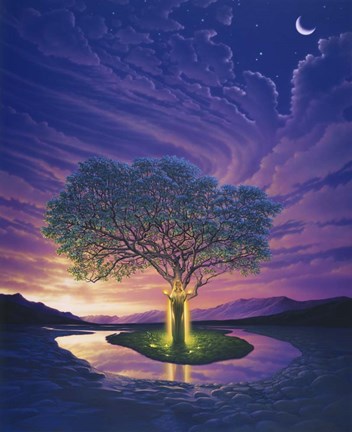 Framed Gaia, Earth's Angel Print