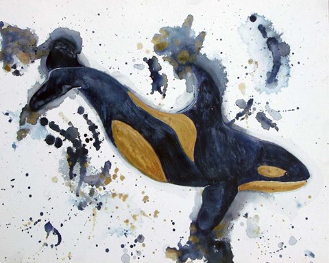 Framed Killer Whale of a Tale Print