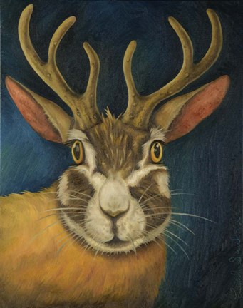 Framed Jackalope Print