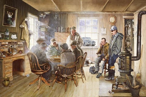 Framed Winter Work Print