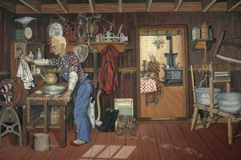 Framed Wash Porch Print