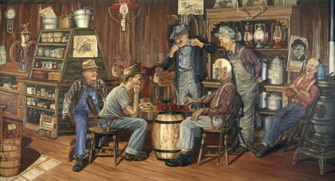 Framed Wise Old Man Print