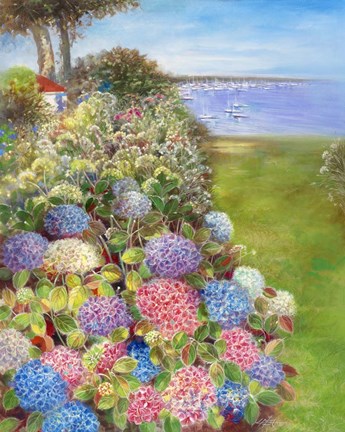 Framed Mediterranean Town V Print