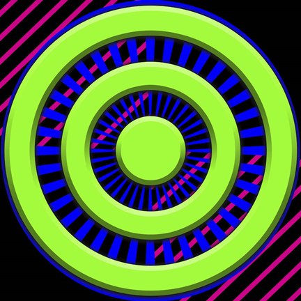 Framed Black Light Pattern 2 Print