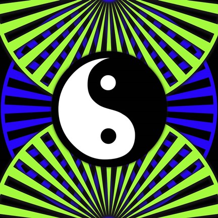 Framed Black Light Pattern 3 Print