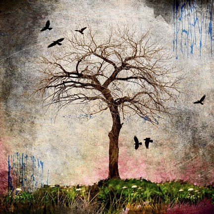 Framed Cottonwood Tree Part 8 Print