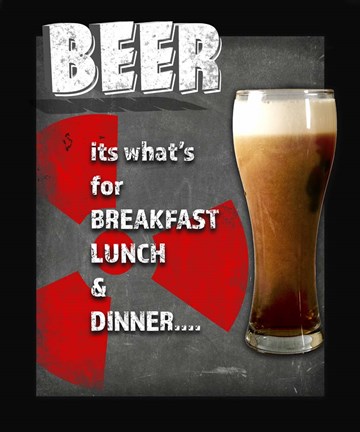 Framed Dorm Room Pub Its Whats For Dinner Print