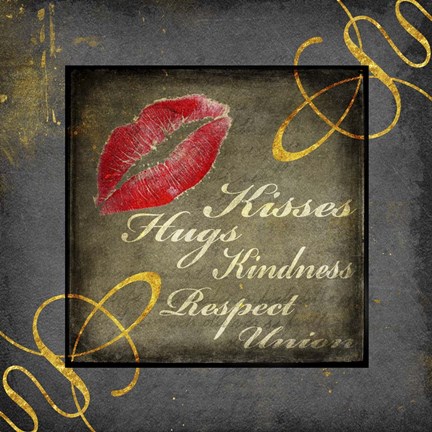 Framed Gold First Comes Love 2 Print