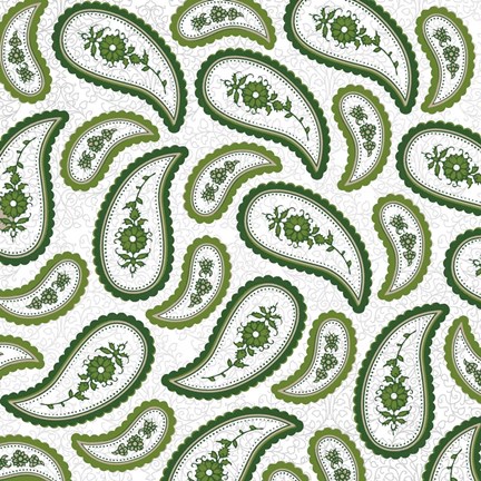 Framed Camo Paisley 4 texture Print