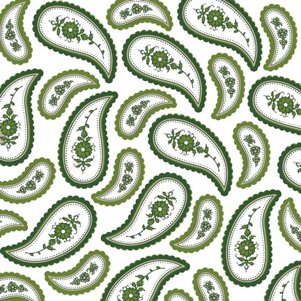 Framed Camo Paisley 4 Print