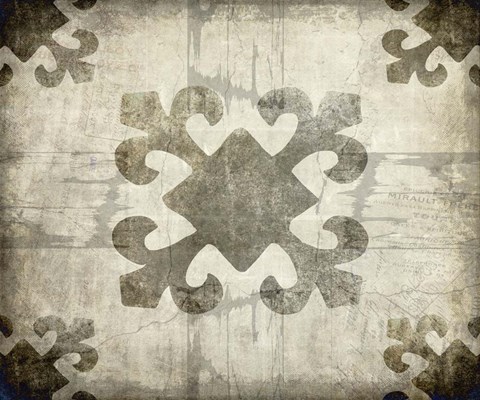 Framed Decorative Pattern 4 B Print