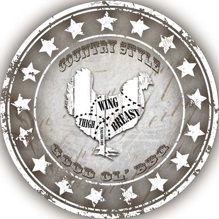 Framed Good Ol&#39; BBQ Chicken Print