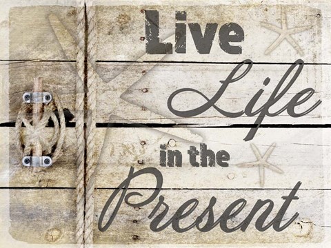 Framed Country Sea Sign 2 Print