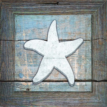 Framed Gypsy Sea Blue Framed 3 Print