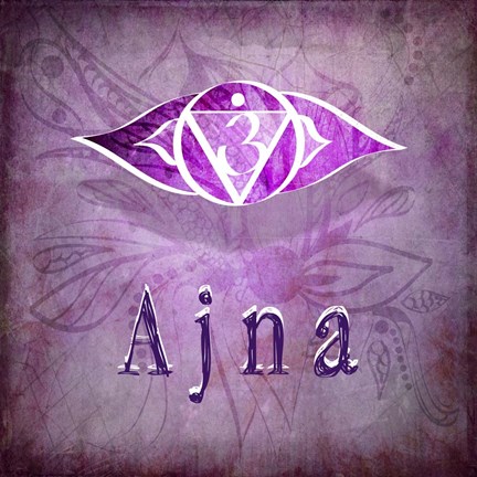 Framed Chakras Yoga Ajna V1 Print