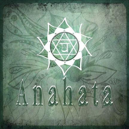 Framed Chakras Yoga Anahata V2 Print