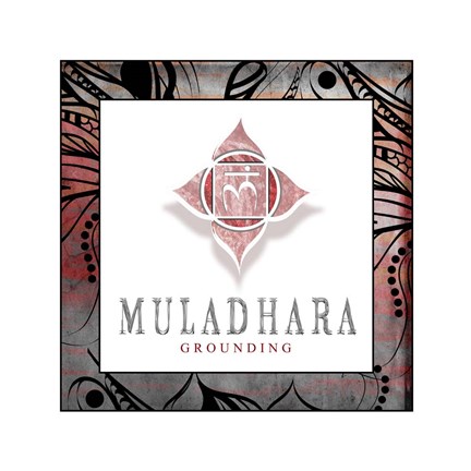 Framed Chakras Yoga Framed Muladhara V2 Print