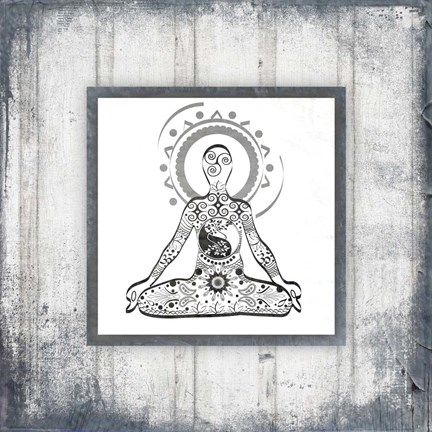 Framed Gypsy Yoga V1 2 Print