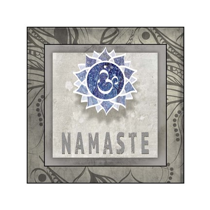Framed Namaste Symbol 7-1 Print