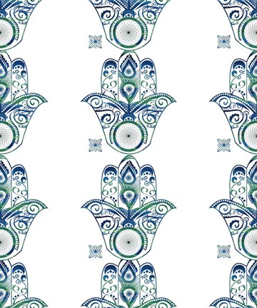 Framed Yoga Pattern 2 Print