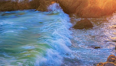 Framed Beach Waves Print