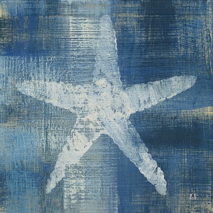 Framed Batik Seas II Print