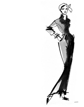 Framed Fifties Fashion III Print