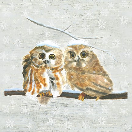 Framed Christmas Critters I Print