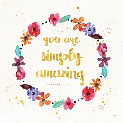 Framed Simply Amazing I Print