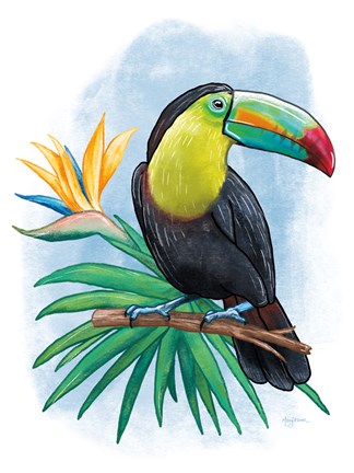 Framed Tropical Flair IV Print