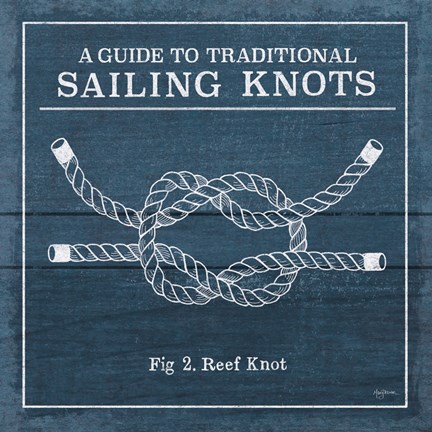 Framed Vintage Sailing Knots III Print