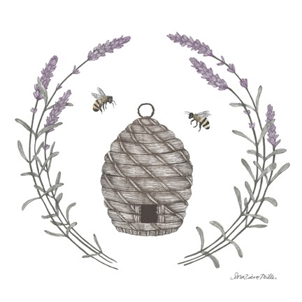 Framed Happy to Bee Home II Print