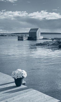 Framed By the Sea III no Border Print